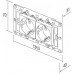 TAS Double  Socket Set-Polar White-Line-Contemporary