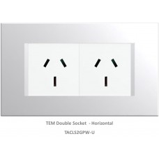 TAS Double  Socket Set-Polar White-Line