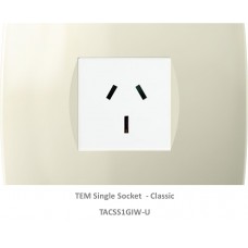 TAS Single Socket Set-Ivory White-Soft
