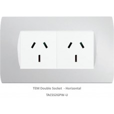 TAS Double  Socket Set-Polar White-Soft